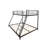 Metal Twin Over Full Bunk Bed With Enhanced Safety, Quiet Slats, And Easy Assembly For Shared Spaces.