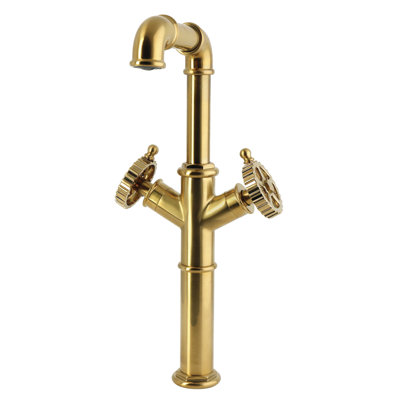 Kingston Brass Fuller Two-Handle 1-Hole Deck Mount Vessel Faucet