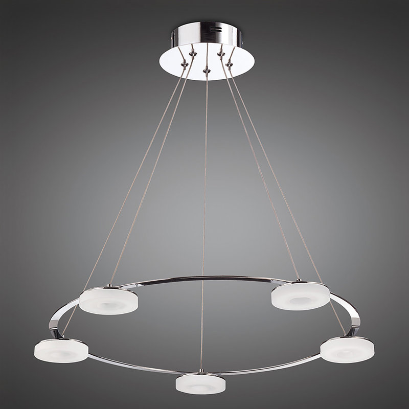 Perseus 5 - Light Polished Chrome LED Kitchen Island Pendant