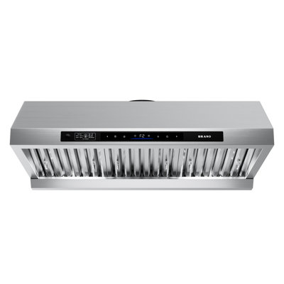 Brano 36 Inch Dc Inverter Range Hood, 1200 Cfm, Dual Motor, Low Noise, Smart Memory Function