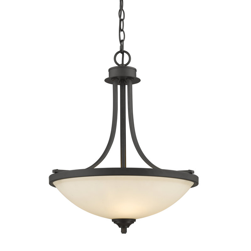 Luminaire suspendu unique et spectaculaire à 3 lumières Beegle, Bronze