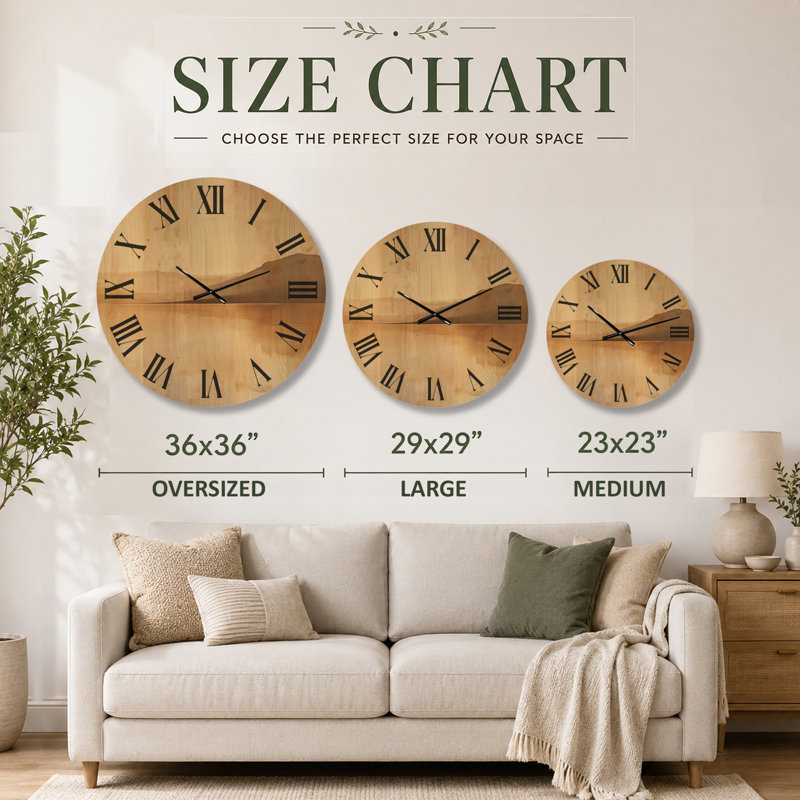 Horloge murale Alpine Silent, Large