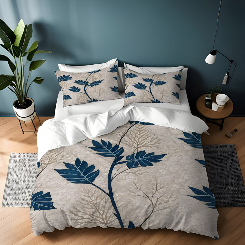 Ensemble de housse de couette , Housse de couette grand + 2 grandes taies décorat