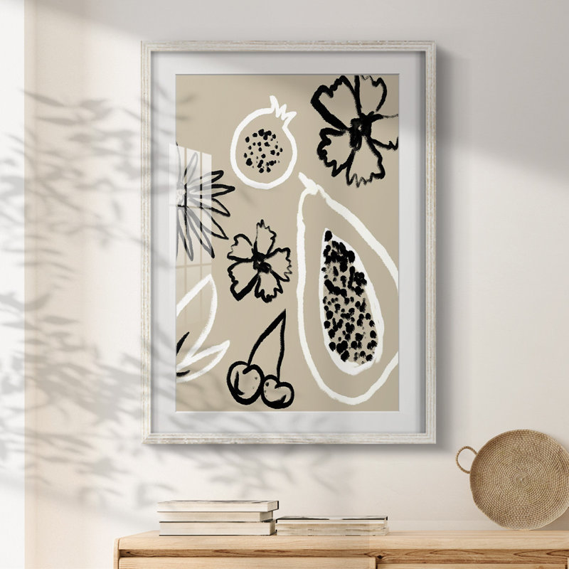 Inner Circles II - Toile tendue avec châssis, H 28,5 po x l 20,5 po, Blanc
