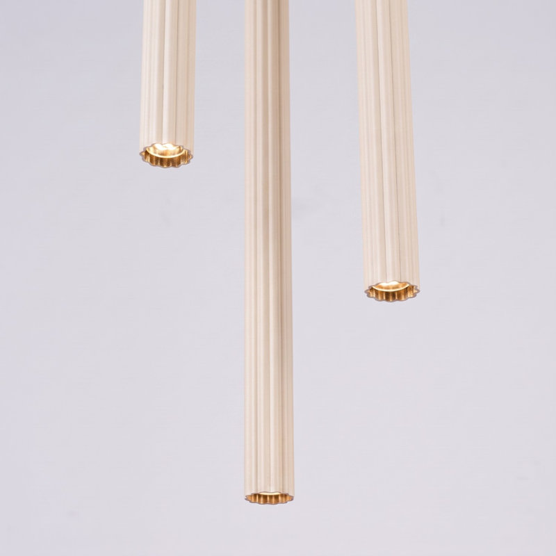 Arche - Light Stainless Steel Pendant, 20x20x120 cm, Beige, 3 Lights