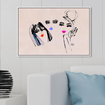 " Denise Elnajjar Lipstick Gals " by Oliver Gal Painting Print