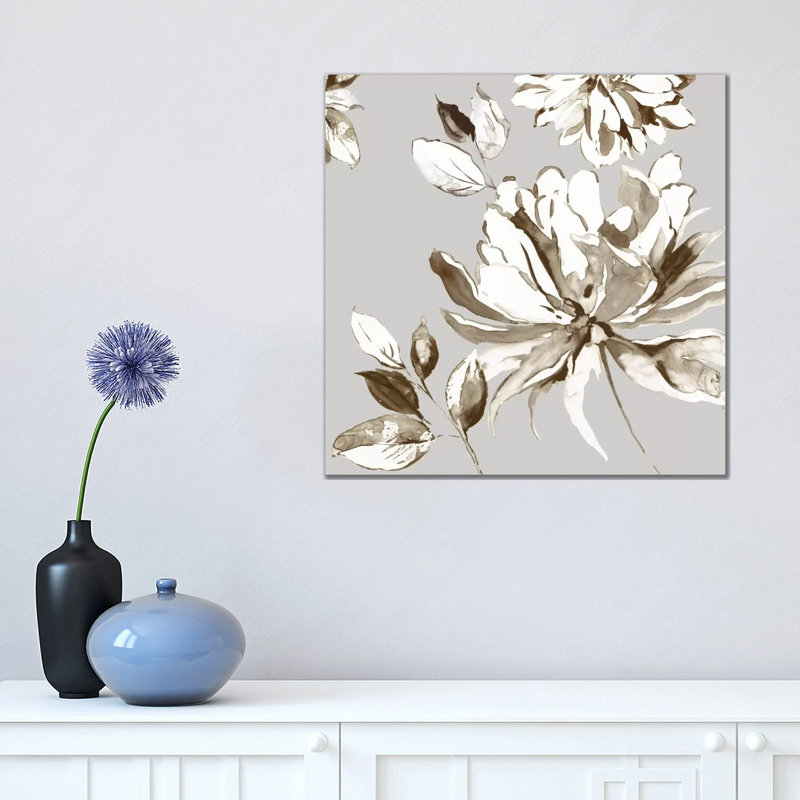 Botanical Gray I 1 Piece Wrapped Canvas Wall Art