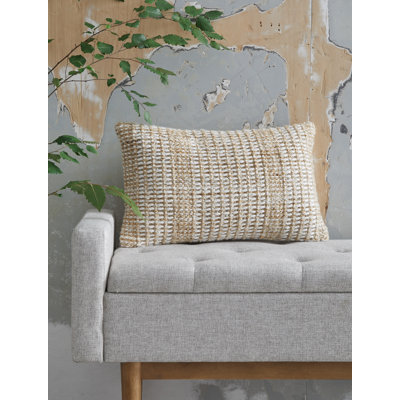 Hathby Polyester Lumbar Rectangular Pillow Cover & Insert
