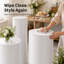 Supports cylindriques pour la décoration de table de fête (lot de 3), supports ronds réutilisables, colonnes décoratives pour table de desserts, fête de naissance, anniversaires et mariages.