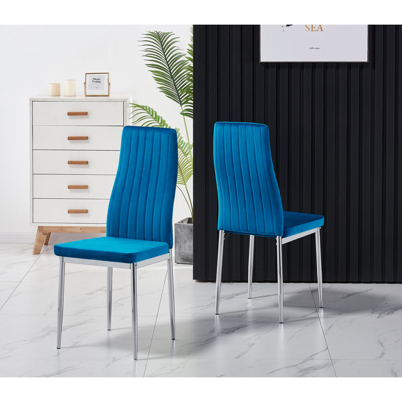 Amersfoort Dining Set, Black, Blue