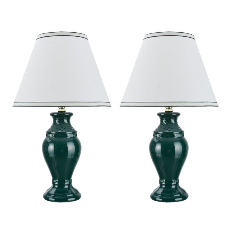 Tamworth Ceramic Table Lamp Lamp, Green