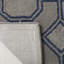 Tapis gris / bleu foncé en laine touffeté à la main Deedre-284202334
