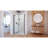 DreamLine Elegance-LS 54 1/4 - 56 1/4 inch W x 72 inch H Frameless Pivot Shower Door in Matte Black-121723724-122531090