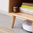 15.75"H Solid Oak MCM End Table and Open Shelf-1058255175