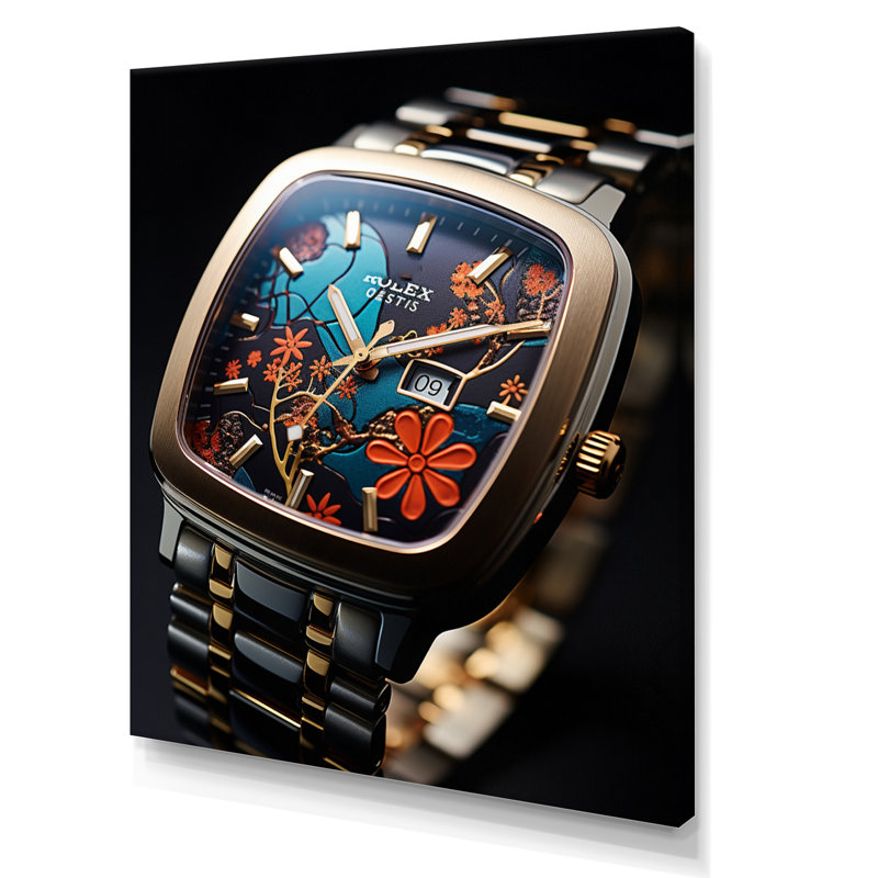 Montres de luxe en acier Sentinel II - impressions sur toile tendance, H 20 po x l 12 po x P 1 po, Toile tendue