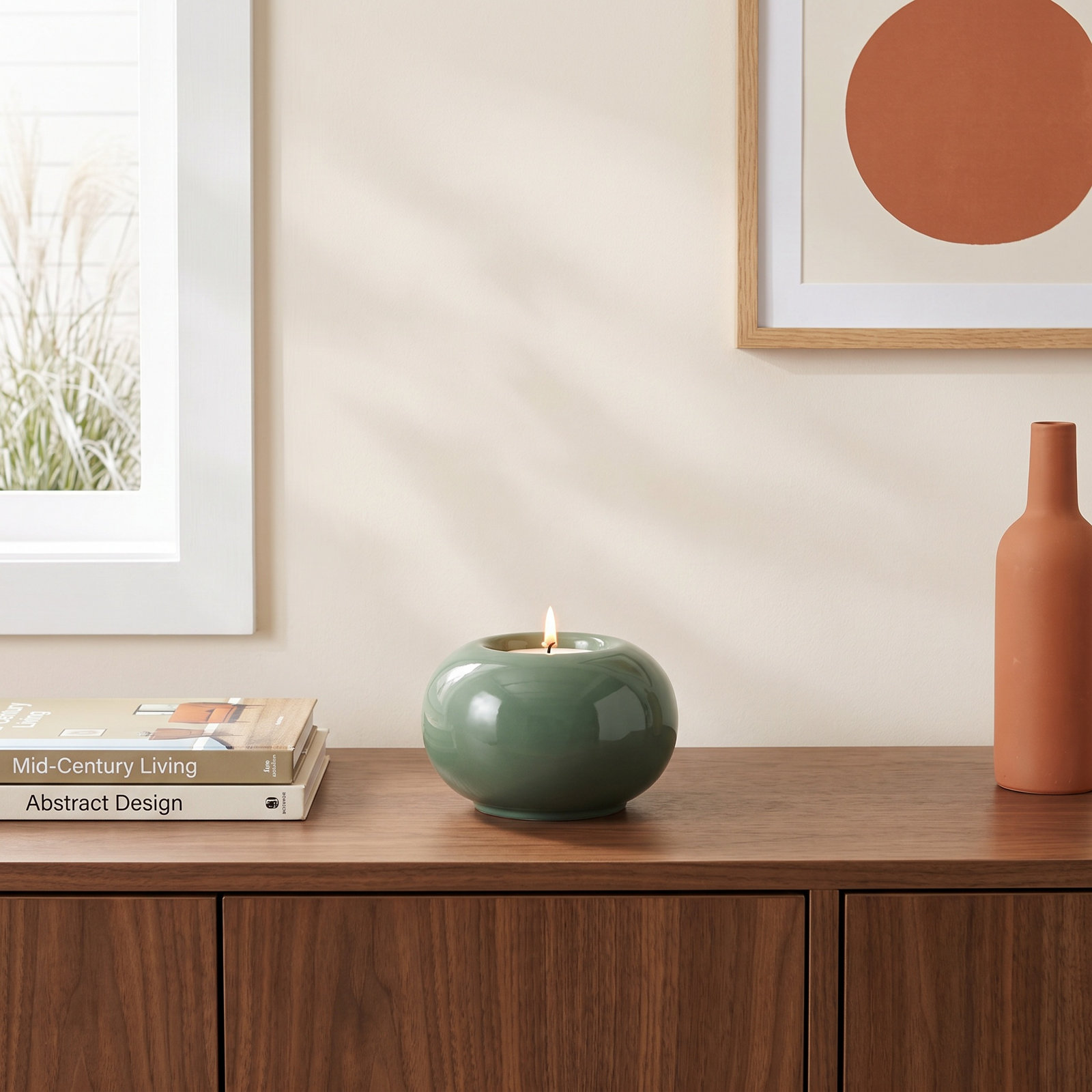 Aveta Glass Tealight Candle Holder