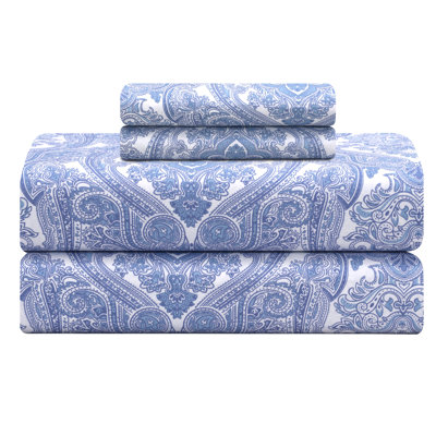  100% Cotton Sheets, 300 Thread Count Percale Weave Bedding, 16" Deep Pocket