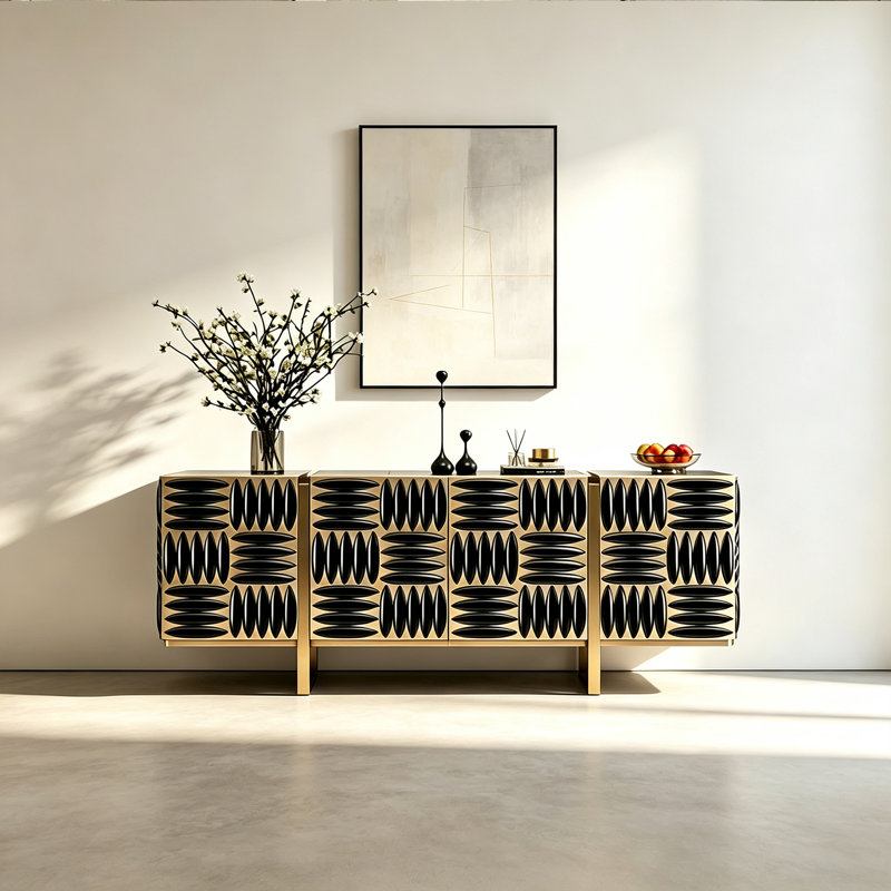 European-style light luxury high-end sideboard