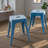 Counter Stool Set Of 2,18" Industrial Stackable Metal Bar Stools, Backless Metal Dining Chairs For Indoor Outdoor Kitchen Classroom-1212882548-1213110269