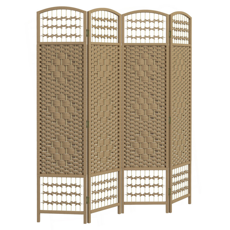 Cloison en bois massif Alaudin, 4, H 67 po x l 63 po x P 0,5 po, Naturel