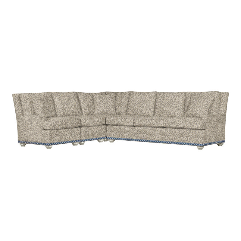 American Bungalow 4-Piece Riverside L-Sectional, Wrenn, Kimoni Natural, No