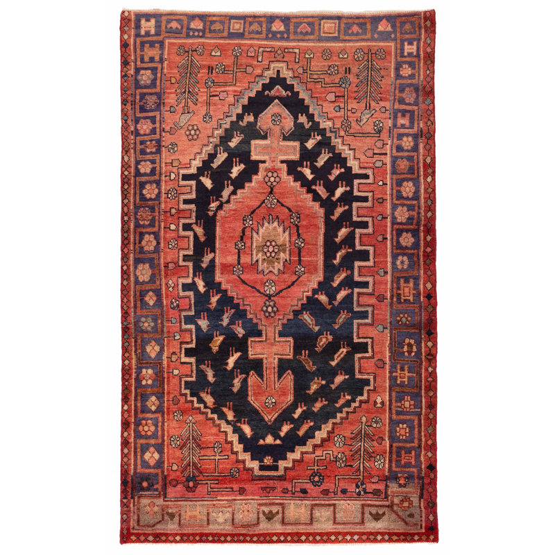 Tapis bleu marine Andelz 5 pi 0 po x 8 pi 2 po