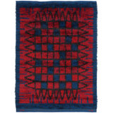 Vintage One-of-a-Kind Rectangle 5' x 7' Hand Knotted Area Rug