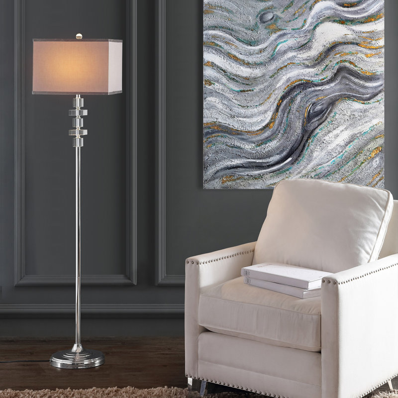 Raney 60'' Chrome Traditional Floor Lamp