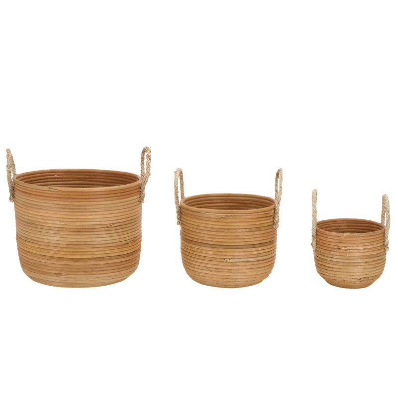 Ensemble de 3 paniers Grenley, Naturel