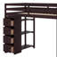 Lit mezzanine simple avec tiroirs et escaliers-2102937899