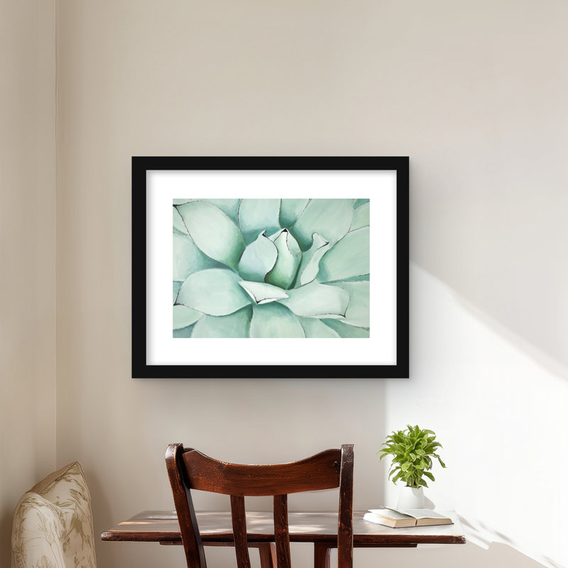 Gros plan sur une plante grasse | Contemporain Neo Mint Home Decor, H 16 po x l 20 po