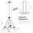 32.8" W 4-Light Modern Chandelier with Frosted Globe Glass Shades-1400557612