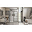 DreamLine Unidoor Toulon 34 - l 34,5 po x H 72 po sans cadre porte de douche à charnière en noir mat-122566885