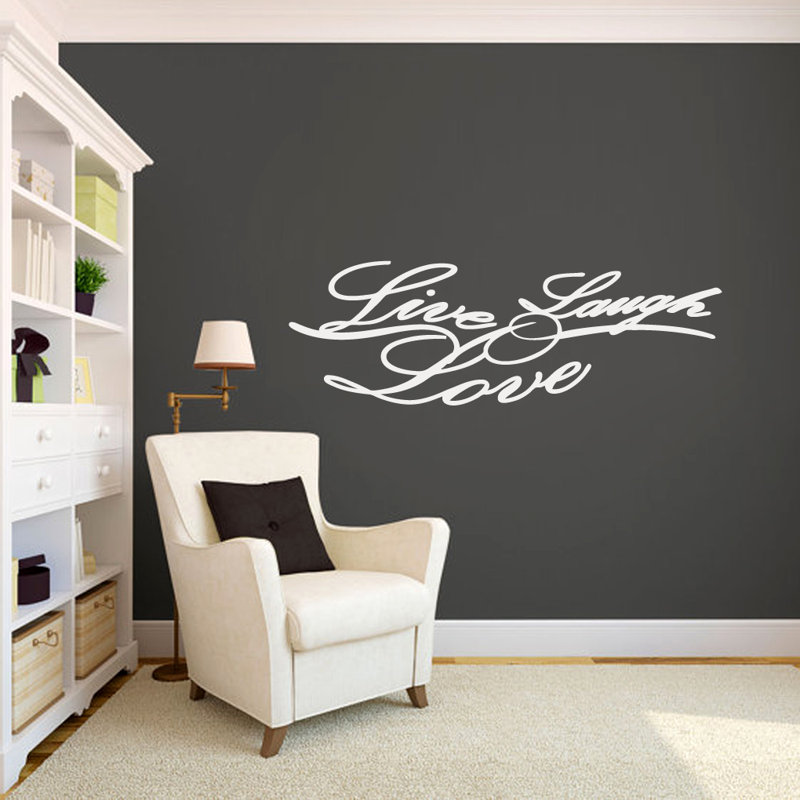 Décalcomanie murale « love » live, Blanc