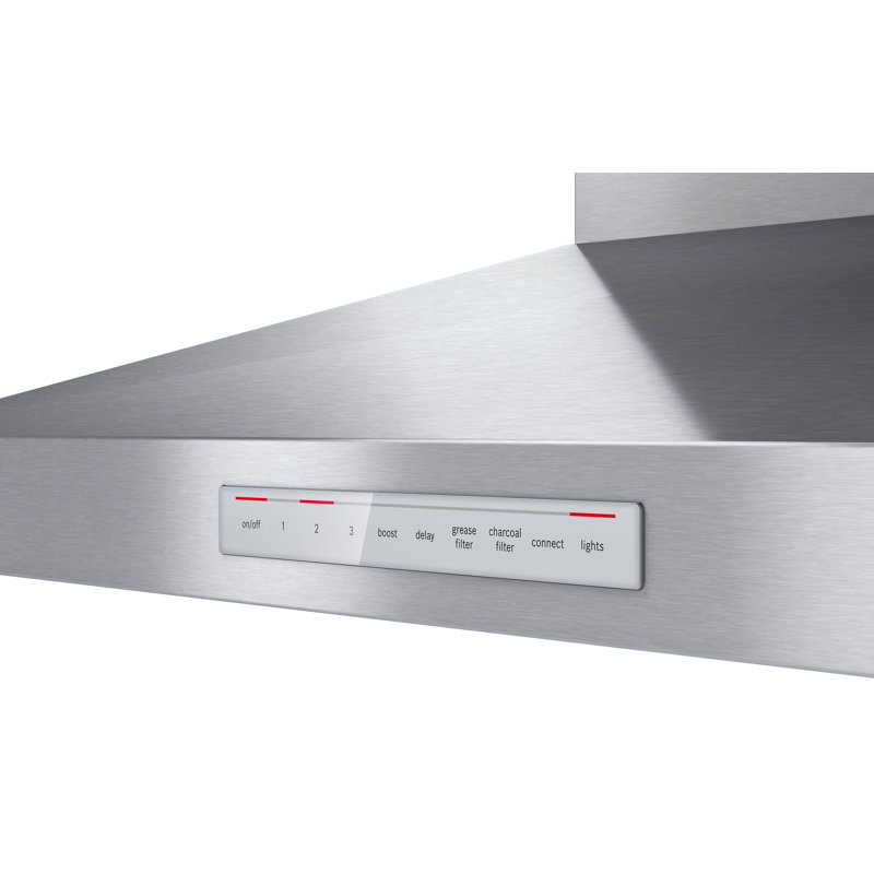Hotte murale convertible 500 pouces en acier inoxydable avec Wi-Fi 500 pouces, 30