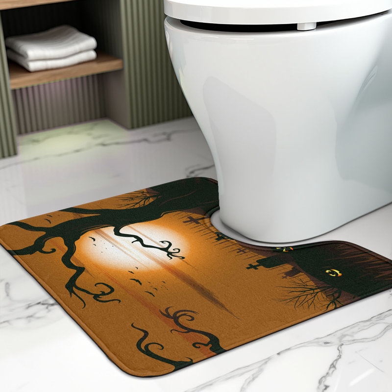 Tapis de salle de bain d'Halloween 20 po