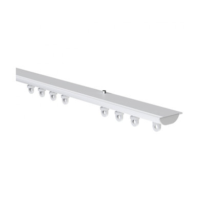 Distressed Ivory Aluminum 3.5cm Curtain Track/Rail