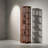 6-tier Solid Wood Rotating Bookcase