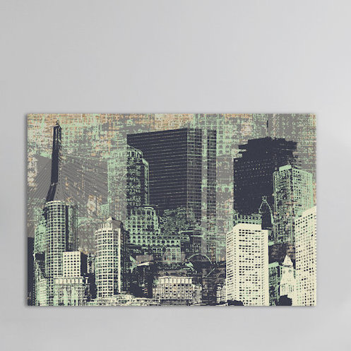 « beantown », impression sur toile tendue, H 18 po x l 26 po x P 1,5 po