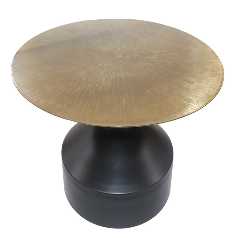 Table basse Akira, noir / or