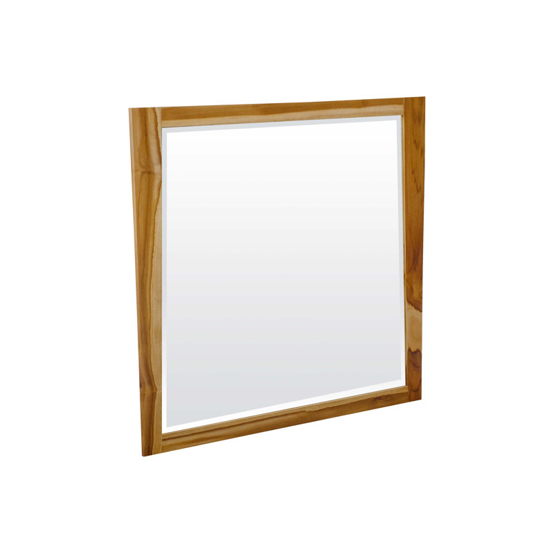 EcoDecor's Significado Beveled Bathroom Mirror, Vanity Mirror, Wood Mirror, Rectangle Mirror, Natural Wood Mirror, Hanging Mirror, iin Earthy Teak