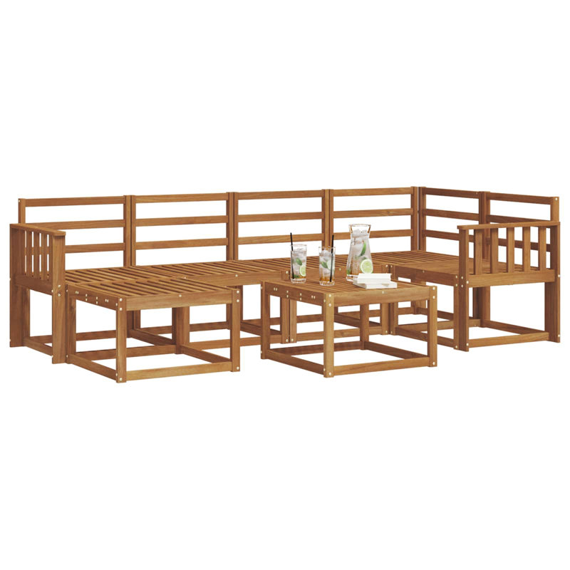 Vidaxl Sofa Set Outdoor Sectional Garden Furniture Terrace Seating Modern