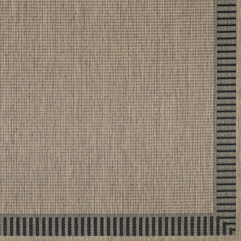 Tapis d'extérieur noir cacao Wachapreague, Rond 8 pi 6 po
