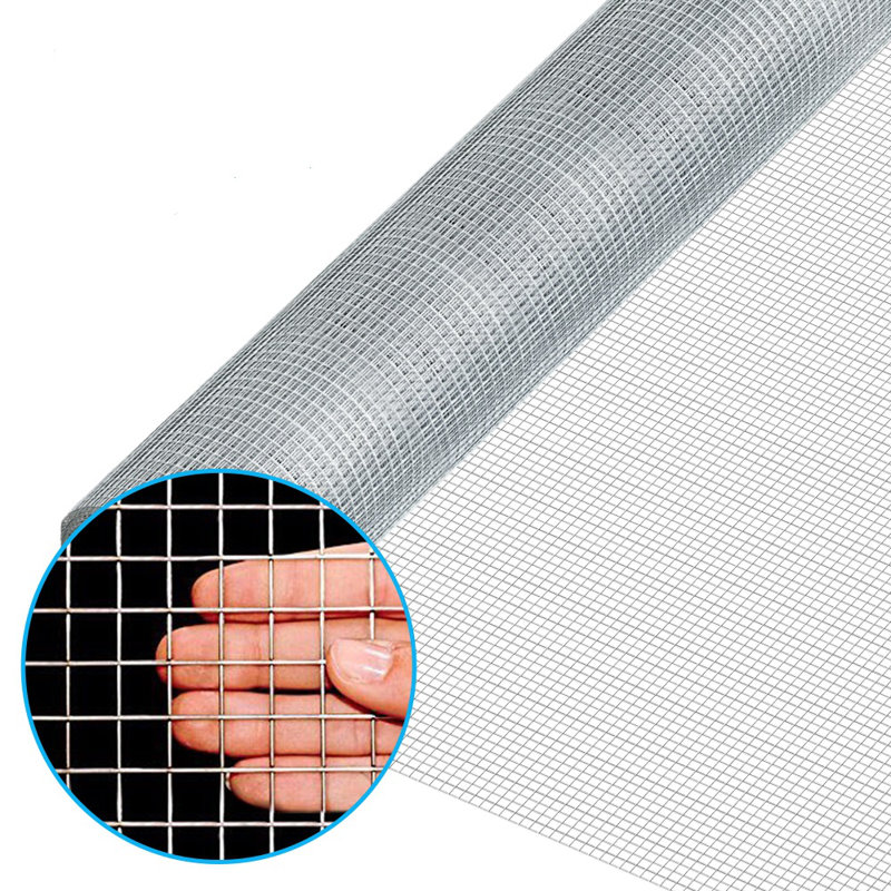 Hardware Cloth 1/2 Inch 48inx100ft 19 Gauge Vinyl Coated Square Chicken Wire Fence Mesh Roll, 10.43 in. H x 10.43 in. W