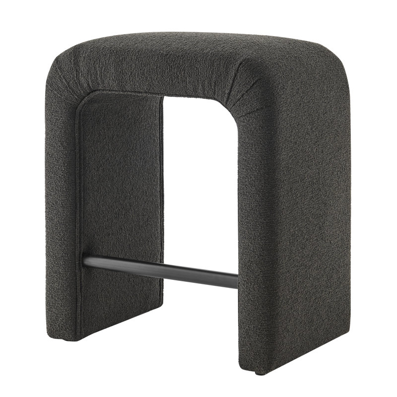 Berik 4-Piece Upholstered Counter Stool Set, 4, Palladian Charcoal