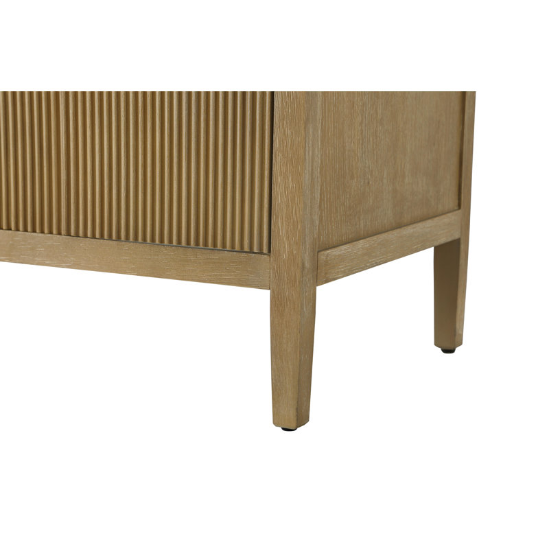 60 inch Double Bathroom Vanity, Linen Oak