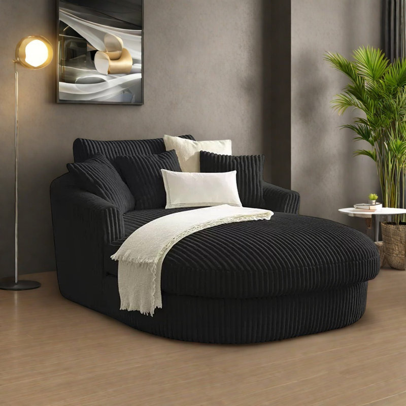 Comfortable solid pine chair, Black