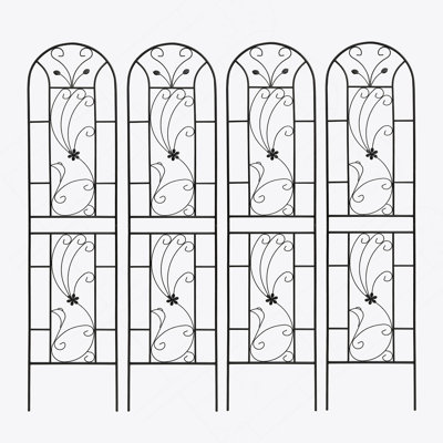 Versatile Metal Trellis For Outdoor Gardens, Enhancing Plant Growth