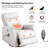  35'' Wide Modern Vegan Leather Electric Power Recliner with Massage & Heat-1144743542