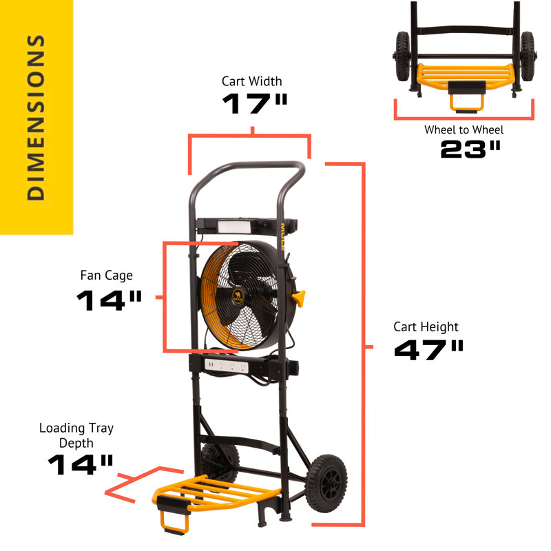 MULE 5-in-1 Mobile Workshop, 300lb Capacity Hand Truck